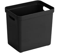 Sunware - Sigma Home boîte de Rangement 25L Noir - 35,2 x 25,3 x 36,3 cm