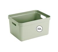 Sunware Sigma Home Boite de Rangement 32L - 44,5x34,5x24,3cm - Plastique - Panier rangement vert