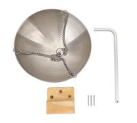 Sunxtzyl Coupelle à Huile pour Sauna en Acier Inoxydable, Support d’huiles d’aromathérapie pour cabines de Vapeur sèche, Bol diffuseur de Parfum Rond pour Spa, avec Bras d’Extension et Bloc