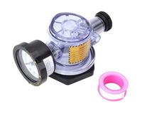 Sunxtzyl Valve de dégazage Manuelle à Haut débit pour 273564, Ensemble de dégazage d’air pour Filtre à Sable de Piscine et de Spa avec manomètre, Valve de Remplacement à Filetage