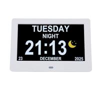Sunydog Calendrier Numérique, Horloge 7 Pouces Grand Affichage Date Heure 7 | Calendrier numérique, horloge 7 pouces grand écran Date heure calendrier mural 7 pouces avec jour et pour personnes âgées
