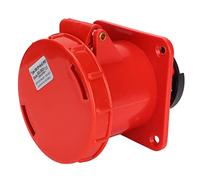 Sunydog Connecteur étanche à Prise Industrielle à 5 Broches, Facile Installer pour les Brasseries, le Camping et les Sports, 220 380V, Rouge
