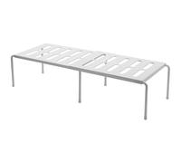 Sunydog Étagère de Comptoir de Cuisine à Fond Creux, Trous Vidange, Organisateur Placard Peu Encombrant pour Brosses et Savons Gris (Blanc)