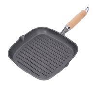 Sunydog Fonte, Poêle Grill Polyvalente Anti-adhérente Steak Quadratique | Poêle à griller en fonte polyvalente, empêche le steak carré de coller avec des poêles simples, bec de vidange de graisse,