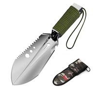 Sunydog Mini Pelle de Jardin,Pelle de Camping Multi-Outils 8 en 1 Pelle à Main Portable d'extérieur avec Pochette de Rangement pour la randonnée,la randonnée,Le Jardinage