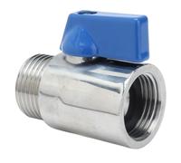 Sunydog Mini Robinet à Tournant Sphérique de 5/8 Pouces, Vanne Rotative Compacte en Acier Inoxydable 304 de Haute qualité pour le Brassage et les Douches à Domicile