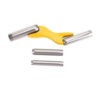Sunydog Outil de Jointoiement de Maçonnerie, Truelle Maçonnerie Légère en Acier Inoxydable pour Le Pointage Professionnel des Briques et la Réparation des Murs, 4 Tailles (Jaune)