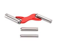 Sunydog Outil de Jointoiement de Maçonnerie, Truelle Maçonnerie Légère en Acier Inoxydable pour Le Pointage Professionnel des Briques et la Réparation des Murs, 4 Tailles (Rouge)