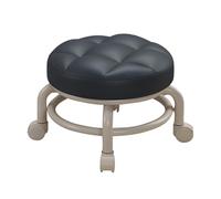 Sunydog Tabouret Roulant Pivotant à 360° avec Siège en Cuir Imperméable pour Soins de beauté en Salon Orange (Noir)