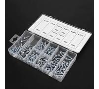 Sunydog Vis autotaraudeuses, kit zinc fer 200 pièces assorti | Zinc-fer, Filetage Précis, Fixations Auto-perceuses, Compatibles Bois, électroménager, Boîte de Rangement