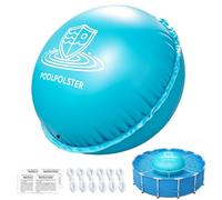 SUNYRISY Coussin d'air pour piscine - Résistant à l'hiver - Rond - XXXL - 3 | Coussin de piscine avec 6 cordes, kit de réparation, valve Boston, accessoire parfait pour l'hiver