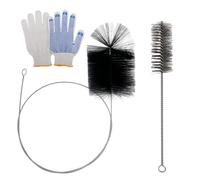 Sunyunze 2 Pièces Kit Ramonage Poele Pellet | Kit Nettoyage Gaine Souple Gaine Brosses de Ramonage pour Nettoyage Conduits Cheminée Chaudière Poêle