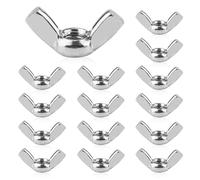 Sunyunze 40 Pièces Ecrou Papillon M8 Ecrous à Ailette Filetage en Acier Inoxydable Écrous à Oreilles pour la Fixation Accessoire Bricolage Couleur Argent