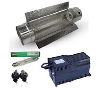 SUPACROP Kit Cooltube HPS 250W 400W 600w Classe 2 complet - 125mm - Croissance et Floraison - Pack eclairage sodium lampe HPS Prêt-à-brancher (250)
