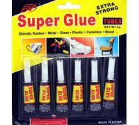 Super Colle extra forte. SystemsEleven. 6 unité de qualité supérieure, pour verre, plastique, caoutchouc, papier.