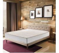 King of Dreams Super Deluxe 120x200 Matelas Mousse Poli Lattex Indéformable - Face Laine -Tissu - Hauteur 23 cm - Soutien Ferme - (120_x_200_cm)
