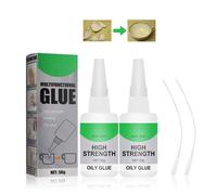Super Glue Extra Forte,Colle Plastique Extra Forte,Transparente Glue Extra Forte avec 2 Buses à Aiguilles,Colles Fortes pour Cuir
