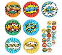 Super-Héros Autocollant Gommettes Stickers - 20 Feuilles, 200 Autocollant
