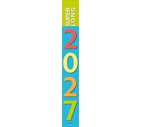 Super Long 2027: XXL Streifenkalender mit Datumsschieber und Spiralbindung I schmal im Format: 12,5 x 94 cm