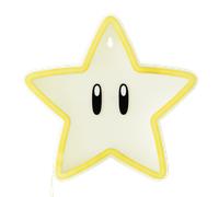 Super Mario Lampe Néon LED Super Star - Fixation murale - Sous licence officielle - 25 cm - Alimentation USB
