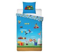 Super Mario Movie, Parure de Lit Enfant, Housse de couette 140x200 cm, Taie d’oreiller 63x63 cm