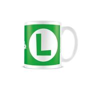 Super Mario - Mug LUIGI INITIAL (Taille unique) (Vert/Blanc)