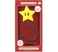 Super Mario Star Clip Light - Produit Super Mario officiellement licencié | Lumière LED à clip • Conception de bras flexible • Utilisation à piles • Lampe de lecture compacte • Cadeau Mario Fan