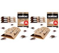 Super Ninja Pieges à Cafards Collants, Produit Anti Cafard, Lot de 8