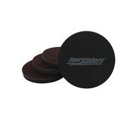 Super Sliders 4763395N Glissières de Meubles réutilisables pour Moquette - Déplacez Rapidement et Facilement n'importe Quel Article, Feutrine Mousse EVA., Marron, 4 Pack
