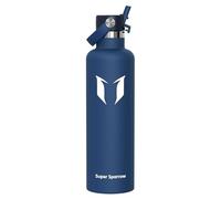 Super Sparrow Gourde Isotherme 1.2L - Bouteille Isotherme avec Paille - Sans BPA et Étanche Gourdes Acier Inoxydable pour Sport, Voyages, L'école, Bureau, Maison