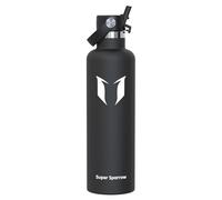 Super Sparrow Gourde Isotherme 1.2L - Bouteille Isotherme avec Paille - Sans BPA et Étanche Gourdes Acier Inoxydable pour Sport, Voyages, L'école, Bureau, Maison