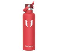 Super Sparrow Gourde Isotherme 1.2L - Bouteille Isotherme avec Paille - Sans BPA et Étanche Gourdes Acier Inoxydable pour Sport, Voyages, L'école, Bureau, Maison