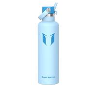 Super Sparrow Gourde Isotherme 1.2L - Bouteille Isotherme avec Paille - Sans BPA et Étanche Gourdes Acier Inoxydable pour Sport, Voyages, L'école, Bureau, Maison