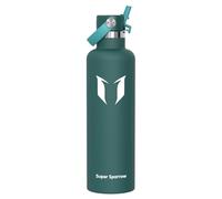 Super Sparrow Gourde Isotherme 1.2L - Bouteille Isotherme avec Paille - Sans BPA et Étanche Gourdes Acier Inoxydable pour Sport, Voyages, L'école, Bureau, Maison