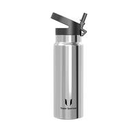 Super Sparrow Gourde Isotherme - 1000ml - Paille Bouche Large Bouteille - sans BPA - SwivelSip Gourdes INOX - pour Sport, Voyages, L'école