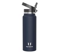 Super Sparrow Gourde Isotherme - 1200ml - Paille Bouche Large Bouteille - sans BPA - SwivelSip Gourdes INOX - pour Sport, Voyages, L'école