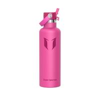 Super Sparrow Gourde Isotherme 1L - Bouteille Isotherme avec Paille - sans BPA - Gourdes Enfant INOX Bouche Standard pour Sport, Voyages, L'école, Bureau, Maison