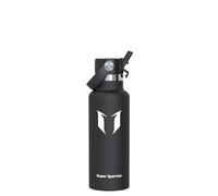 Super Sparrow Gourde Isotherme 500ml - Bouteille Isotherme avec Paille - sans BPA - Gourdes Enfant INOX Bouche Standard pour Sport, Voyages, L'école, Bureau, Maison