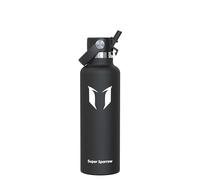 Super Sparrow Gourde Isotherme 750ml - Bouteille Isotherme avec Paille - sans BPA - Gourdes Enfant INOX Bouche Standard pour Sport, Voyages, L'école, Bureau, Maison