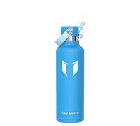 Super Sparrow Gourde Isotherme 750ml - Bouteille Isotherme avec Paille - sans BPA - Gourdes Enfant INOX Bouche Standard pour Sport, Voyages, L'école, Bureau, Maison