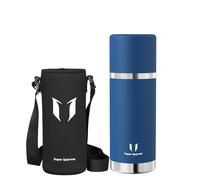Super Sparrow Gourde Isotherme - 750ml - Bouteille Isotherme - Gourde INOX sans BPA - Couvercle étanche Qui Sert de Tasse - Maintient la Température 12/24h (Chaud/Froid)