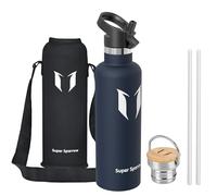 Super Sparrow Gourde Isotherme - Bouteille Isotherme - 1000ml - Gourde Inox Bouche Standard - Gourde Sport Étanche - Gourde Enfant sans BPA, pour Sport, Gym, Voyage