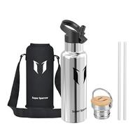 Super Sparrow Gourde Isotherme - Bouteille Isotherme - 620ml - Gourde Inox Bouche Standard - Gourde Sport Étanche - Gourde Enfant sans BPA, pour Sport, Gym, Voyage
