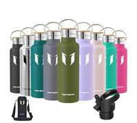 Super Sparrow Gourde Isotherme - Bouteille Isotherme - 620ml - Gourdes Inox Bouche Standard - Gourde Enfant sans BPA, pour Sport, Gym, Voyage - Avec 2 Bouchons