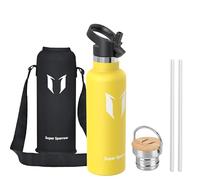 Super Sparrow Gourde Isotherme - Bouteille Isotherme - 750ml - Gourde Inox Bouche Standard - Gourde Sport Étanche - Gourde Enfant sans BPA, pour Sport, Gym, Voyage