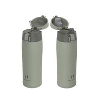 Super Sparrow Gourde Isotherme - INOX Bouteille Isotherme - 500ml - Mug Isotherme Étanche - Gourde Enfant sans BPA - Comprend 2 Couvercles avec Paille et Couvercle Sport