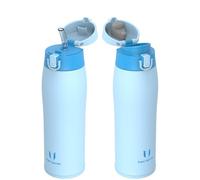 Super Sparrow Gourde Isotherme - INOX Bouteille Isotherme - 750ml - Mug Isotherme Étanche - Gourde Enfant sans BPA - Comprend 2 Couvercles avec Paille et Couvercle Sport