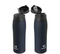 Super Sparrow Gourde Isotherme - INOX Bouteille Isotherme - 750ml - Mug Isotherme Étanche - Gourde Enfant sans BPA - Comprend 2 Couvercles avec Paille et Couvercle Sport