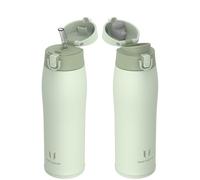 Super Sparrow Gourde Isotherme - INOX Bouteille Isotherme - 750ml - Mug Isotherme Étanche - Gourde Enfant sans BPA - Comprend 2 Couvercles avec Paille et Couvercle Sport