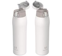 Super Sparrow Gourde Isotherme - INOX Bouteille Isotherme - 950ml - Mug Isotherme Étanche - Gourde Enfant sans BPA - Comprend 2 Couvercles avec Paille et Couvercle Sport